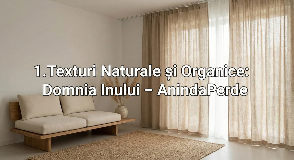 Perdea textură naturală