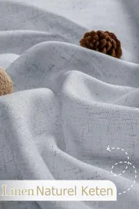 Tenda Voile Lino Naturale Antracite