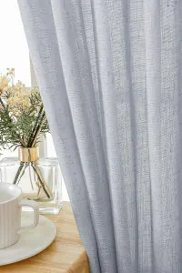 Tenda Voile Lino Naturale Antracite