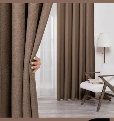 Tenda Double Face Lino e Oscurante Madame Dower Deste V9 Marrone 5
