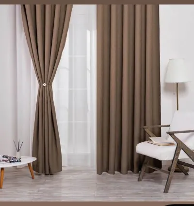 Tenda Double Face Lino e Oscurante Madame Dower Deste V9 Marrone 4