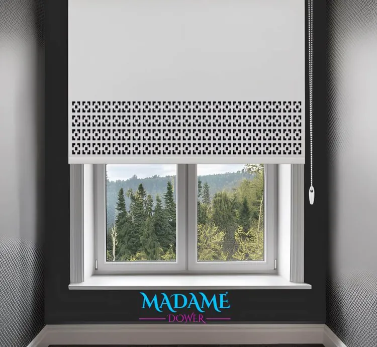 Рулонные шторы Madame Dower LazeX 2015 с лазерной резкой 12 различных цветов - легко чистятся