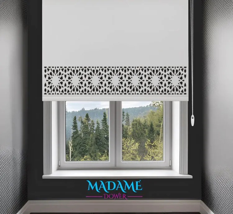 LazeX 2031 Laser Cut Roller Blind - Modern Living Room