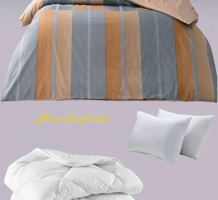 Set de Dormit Dublu Bumbac Taç Miles Portocaliu