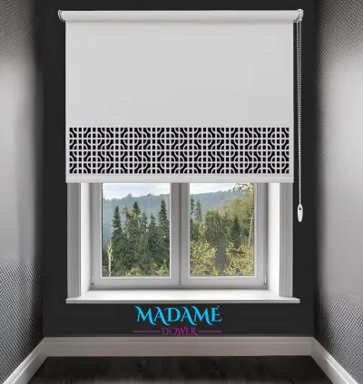 Рулонные шторы Madame Dower LazeX 2012 с лазерной резкой 12 различных цветов - легко чистятся 3