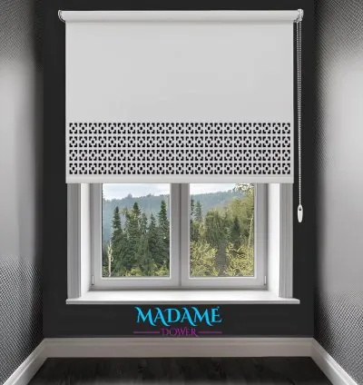 Рулонные шторы Madame Dower LazeX 2015 с лазерной резкой 12 различных цветов - легко чистятся 3