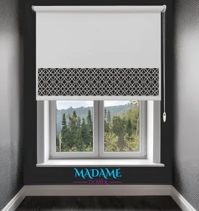 Рулонные шторы Madame Dower LazeX 2038 с лазерной резкой 12 различных цветов - легко чистятся 3