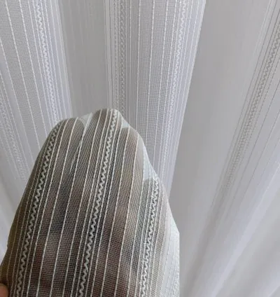 Tenda Voile Trent Stripe – Antipiega, Senza Stiro