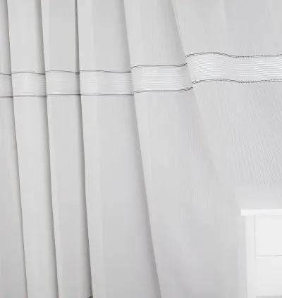 Tenda Voile Dazzle a Righe Antracite – Antipiega
