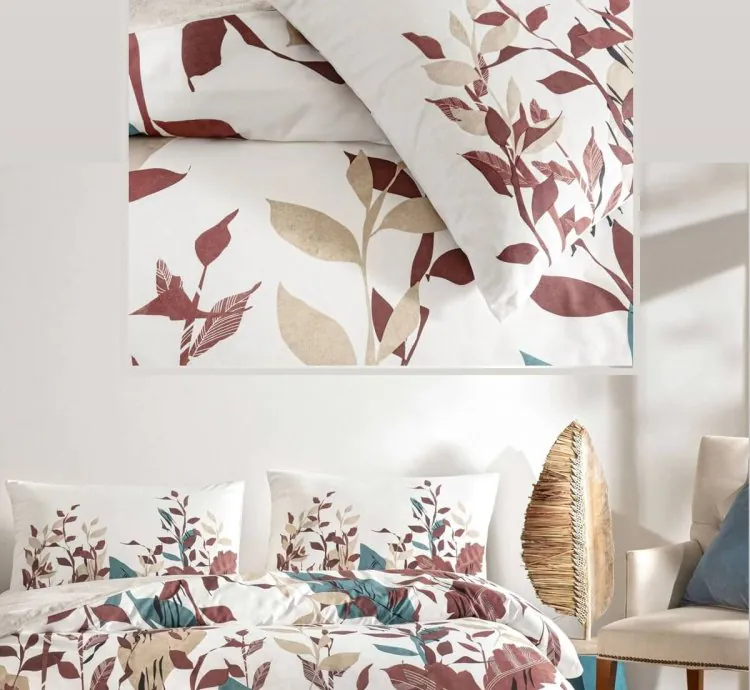 Juego de Cama Algodón Daisy Crudo Taç – Elegante