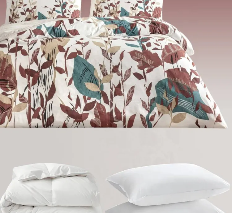 Juego de Cama Algodón Daisy Crudo Taç – Elegante