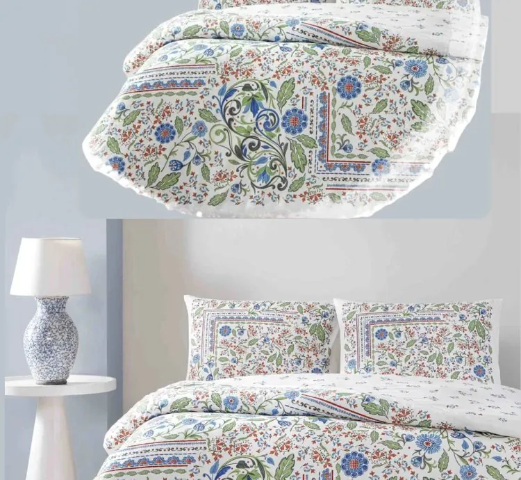 Taç Gracie Ranforce Doppel-Baumwoll-Schlaf-Set - Floral