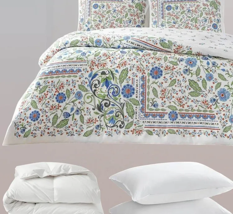 Taç Gracie Ranforce Doppel-Baumwoll-Schlaf-Set - Floral