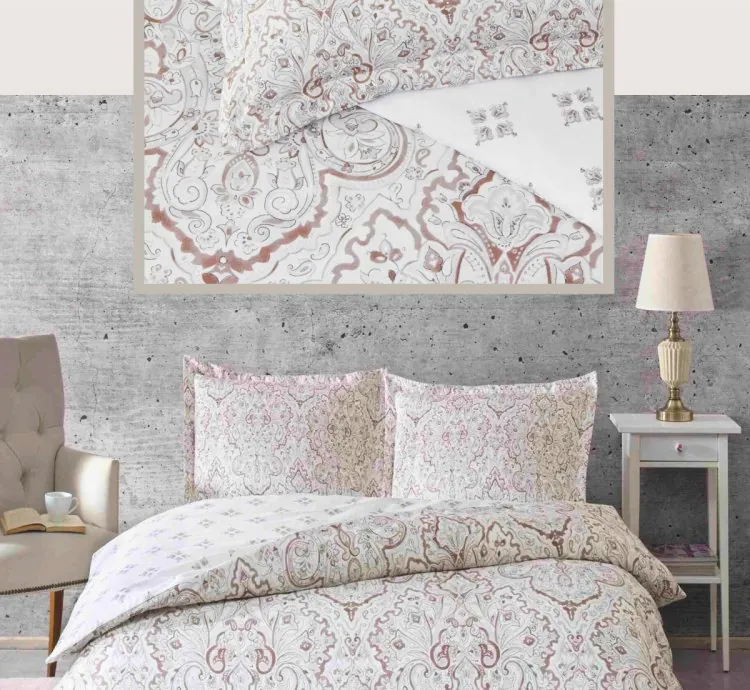 Taç Cassandra Satin Doppel-Schlaf-Set Grau