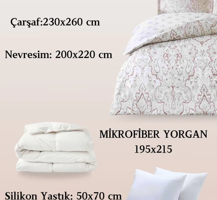 Taç Cassandra Satin Doppel-Schlaf-Set Grau