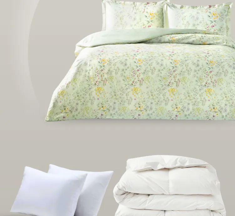 Set Letto Raso Matrimoniale Taç Cassie Verde
