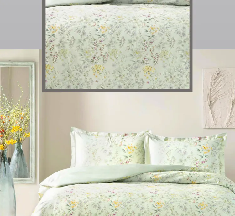 Set Letto Raso Matrimoniale Taç Cassie Verde