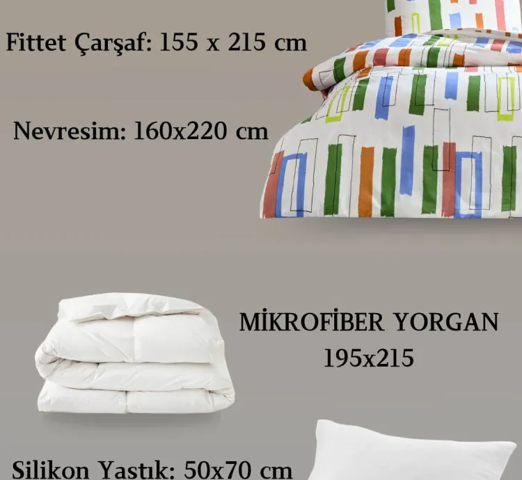 Juego de Cama Individual Ranforce Legrand Verde Taç