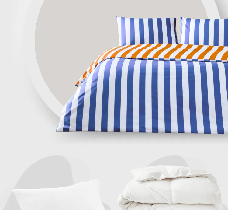 Juego de Cama Individual Ranforce Neva Naranja Taç