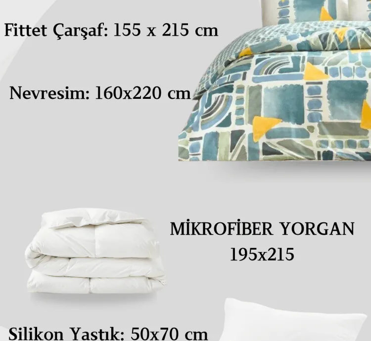 Taç Holden Blue Ranforce Single Sleep Set - Calm Blue