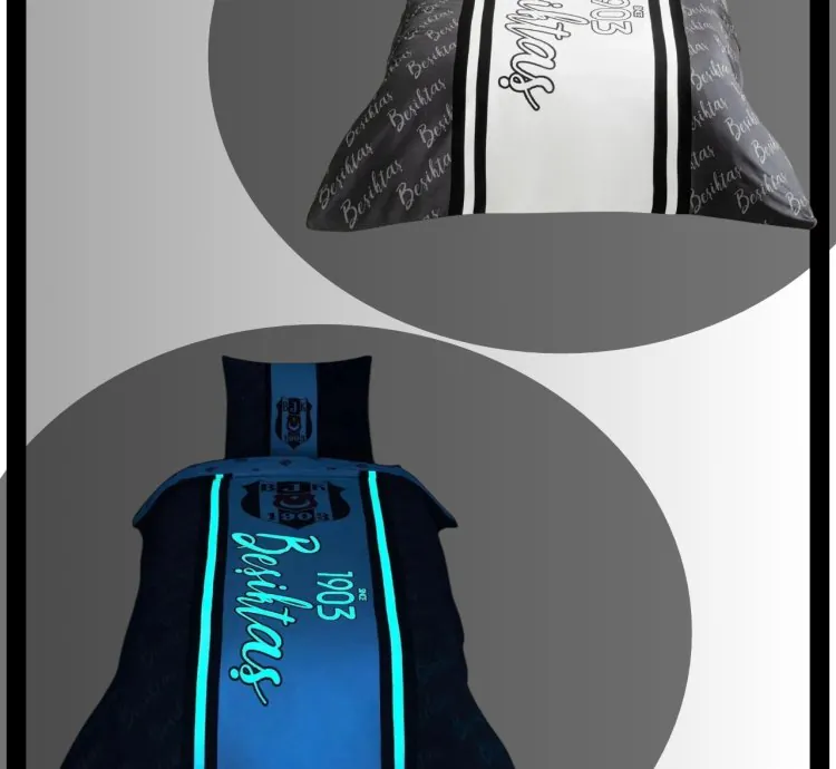 Set Letto Licenziato Beşiktaş - Design Artiglio d'Aquila