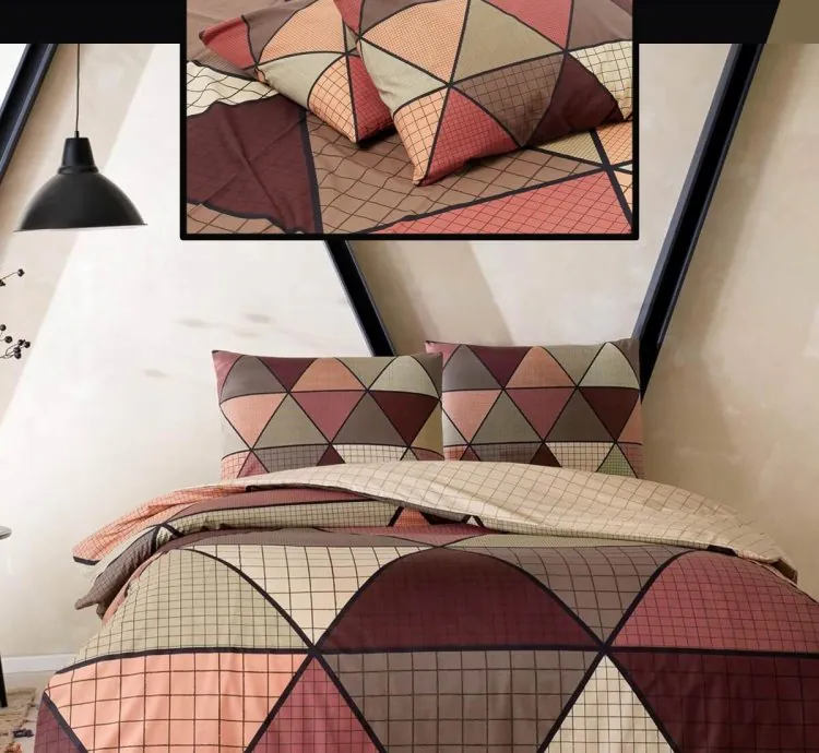 Set Letto Matrimoniale Taç Delta Marrone Ranforce