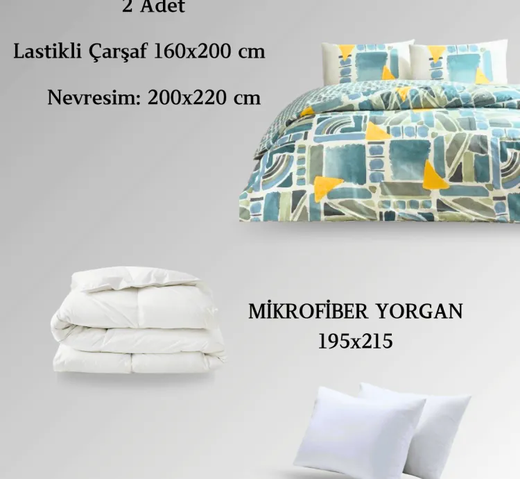 Taç Holden Mavi İki Nəfərlik Yuxu Dəsti
