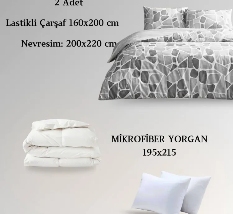 Taç Alvy Boz Ranforce İki Nəfərlik Yuxu Dəsti