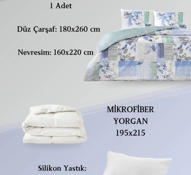 Taç Eloise Blauw Ranforce Eenpersoons Slaapset