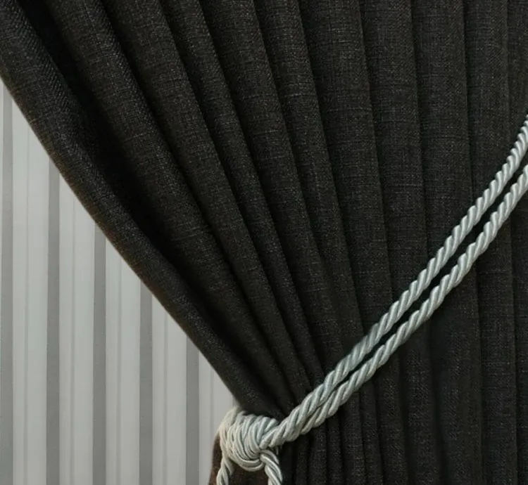 Madame Dower Eclipse Smoked Linen Curtain
