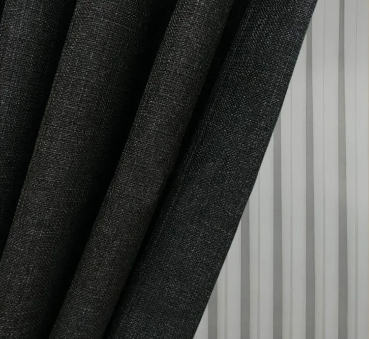 Madame Dower Eclipse Smoked Linen Curtain