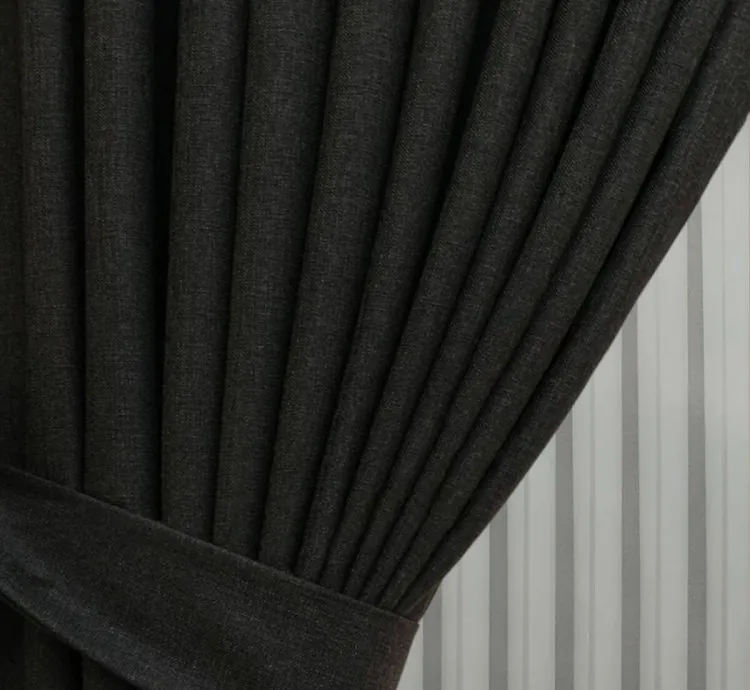 Madame Dower Eclipse Smoked Linen Curtain