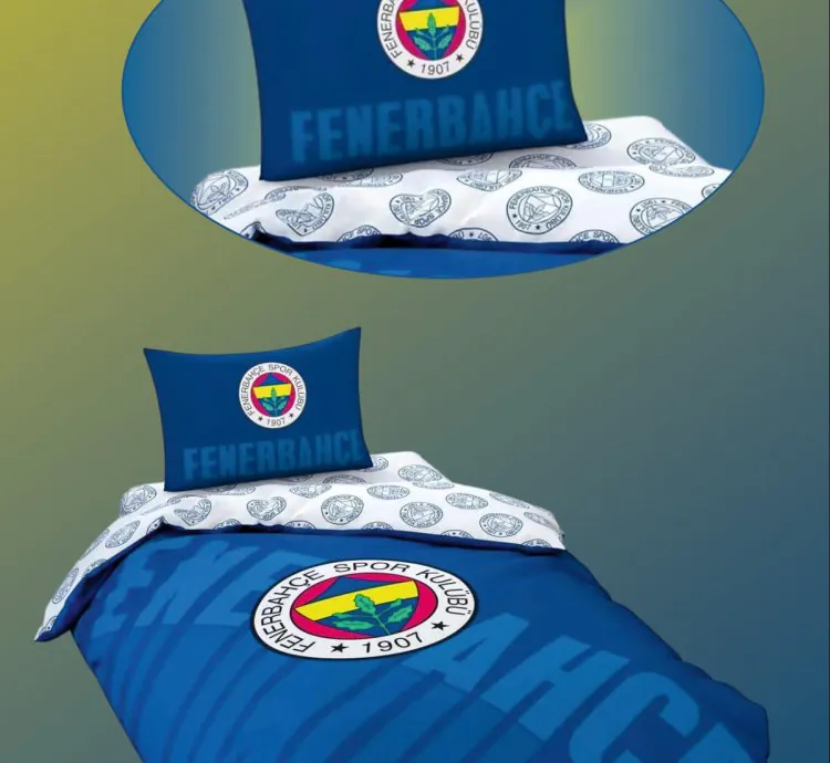Set de Dormir Individual Fenerbahçe Logo Azul Marino