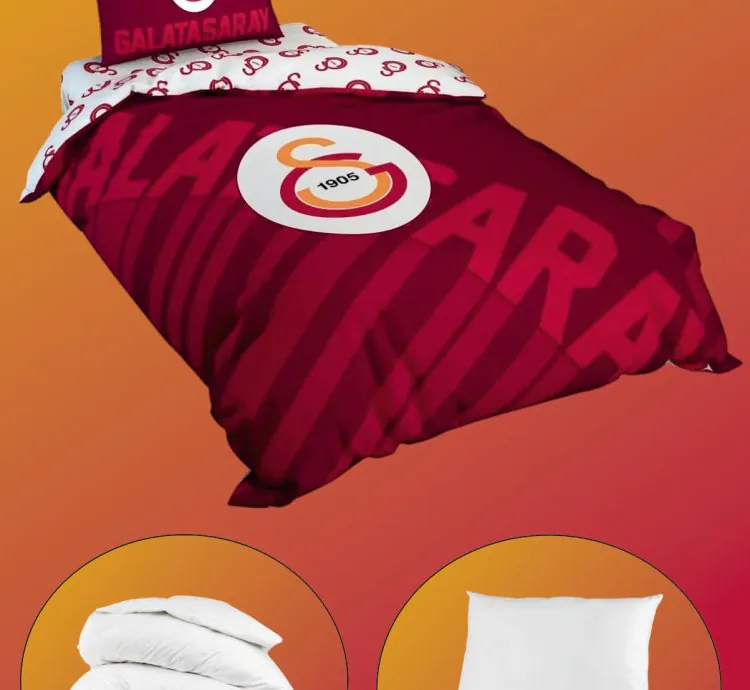 Set de Sommeil Simple Galatasaray Logo Rouge
