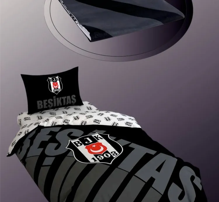 Set de Dormit Single Beşiktaş Logo Negru