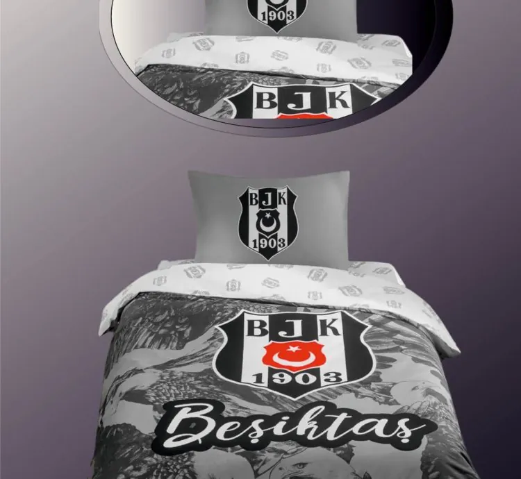 Taç Beşiktaş Adelaar Logo Eenpersoons Slaapset