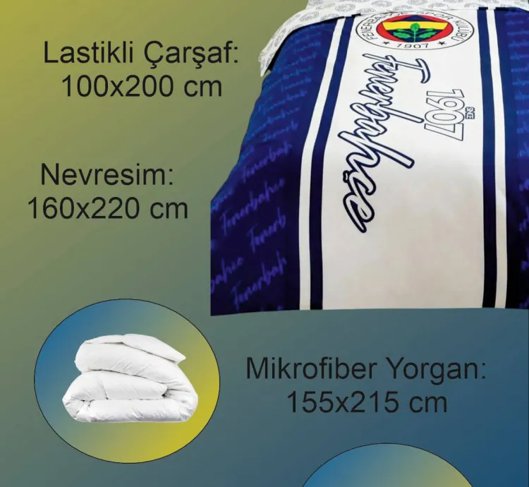 Set de Dormir Fenerbahçe Glow Queen Size