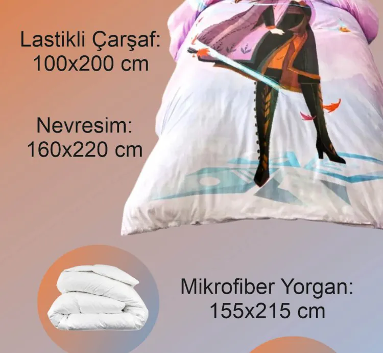 Set de Pat cu Două Fețe Disney Frozen Breezy