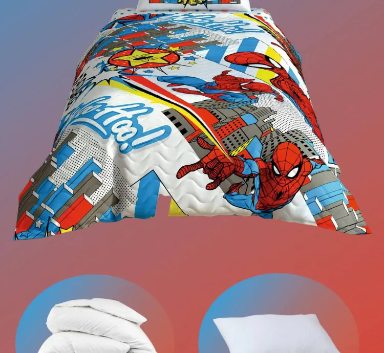 Set Complet Coton Disney Spiderman Hero