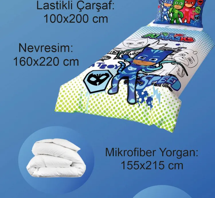 Taç Pj Masks Eenpersoons Dekbedovertrekset