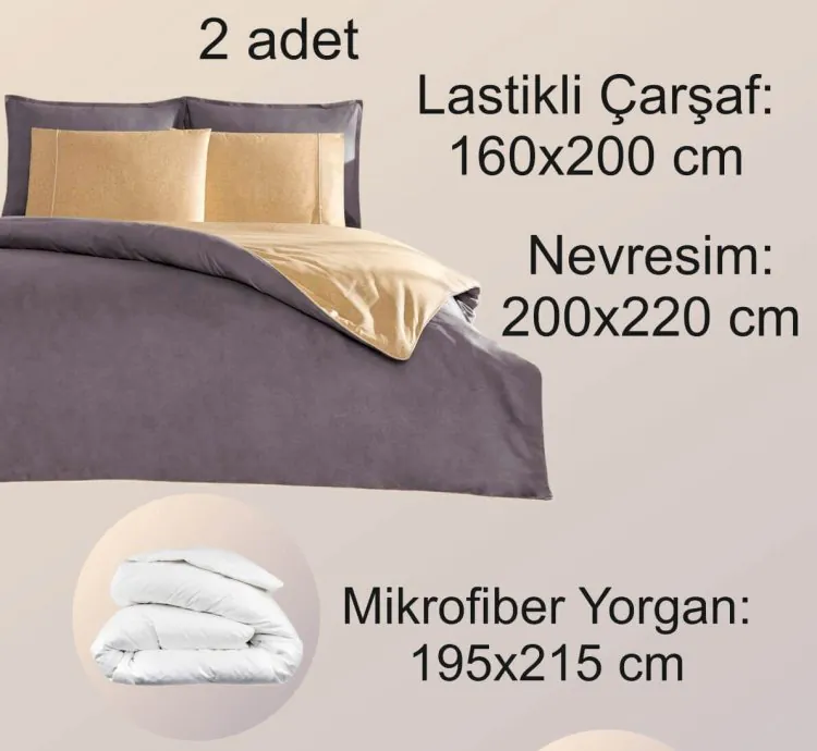 Set de Dormir Doble Taç Riven Antracita (Completo)