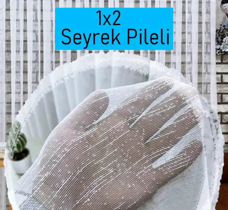 Oturma Odası Perde Seti - Tül, Fon, Güneşlik + Hediye Kırlent & Bağlama Kuşağı
