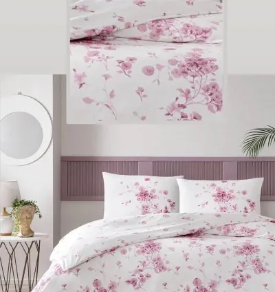 Set Letto Matrimoniale Cotone Taç Marian Ranforce