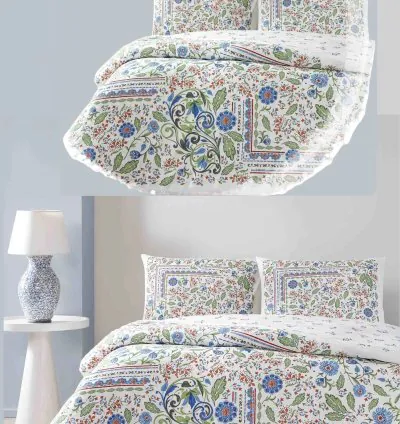 Taç Gracie Ranforce Doppel-Baumwoll-Schlaf-Set - Floral 3