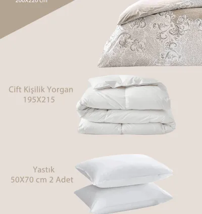 Set de Dormit Dublu Bumbac Taç Lucinda Ranforce 3
