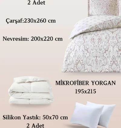 Taç Cassandra Satin Doppel-Schlaf-Set Grau 4