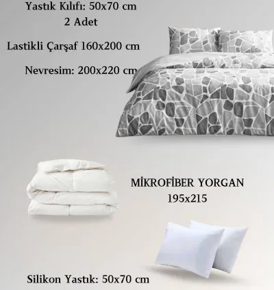 Taç Alvy Boz Ranforce İki Nəfərlik Yuxu Dəsti 3