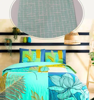 Set de Sommeil Ado Double Taç Monstera Menthe Ranforce 5