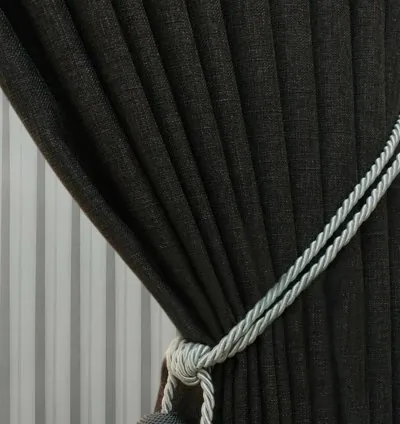 Madame Dower Eclipse Smoked Linen Curtain 4