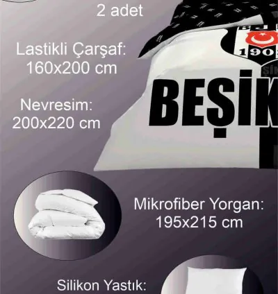 Taç Beşiktaş Licensed Double Pieced Sleep Set
